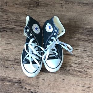 high top black converse